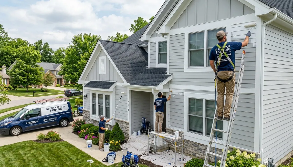 Professional house painters providing exterior home painting in Columbus, OH