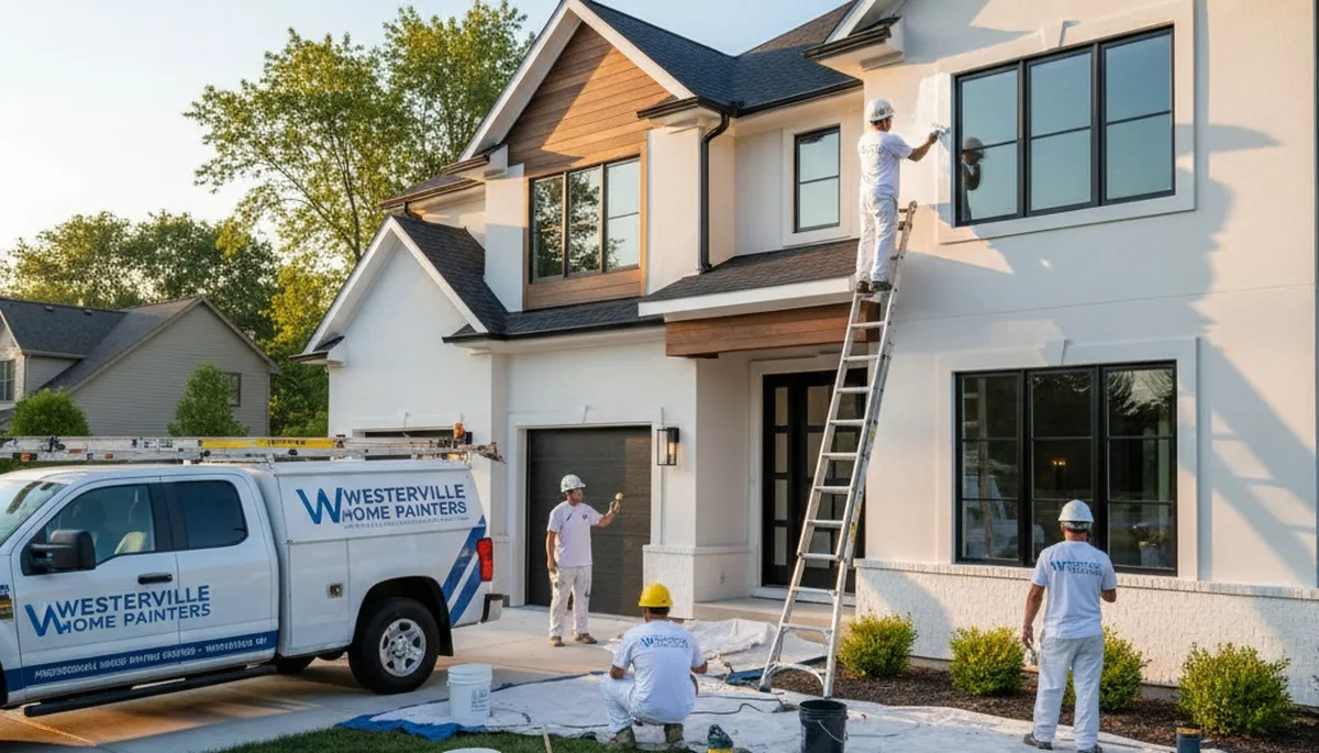 Professional house painters in Columbus, OH providing interior and exterior painting services